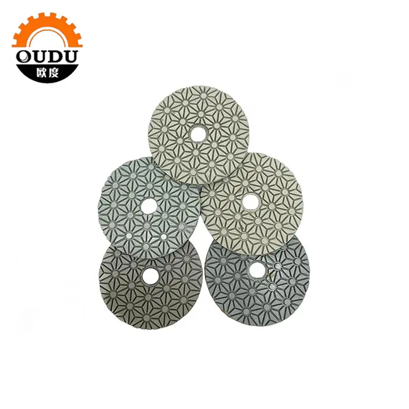 4-inch 3 step diamond polishing pads wet for granite marble stone concrete