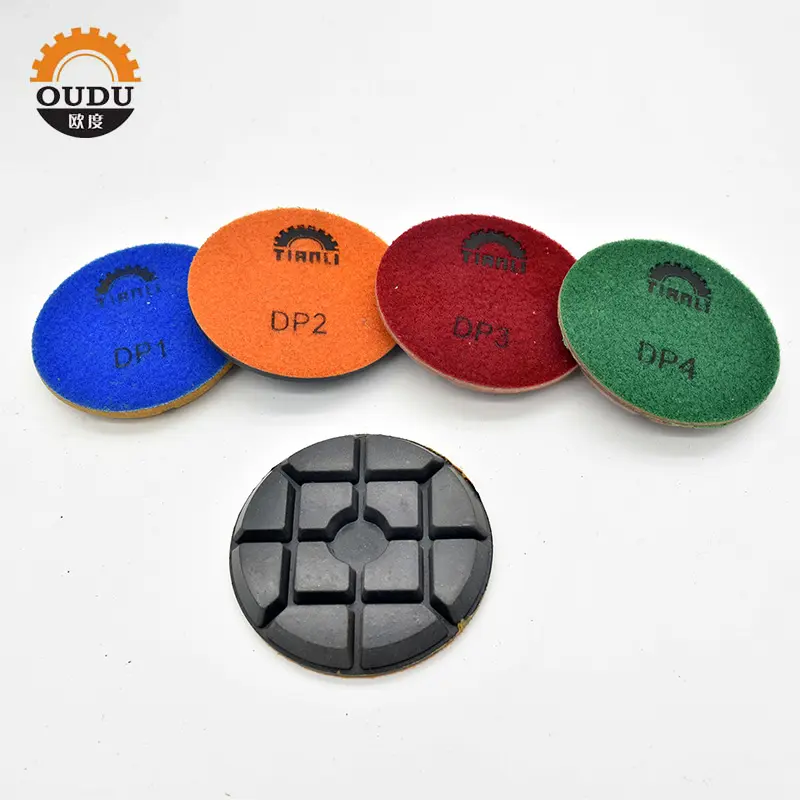 4 inch diamond resin polishing pads abrasive discs for marble stone concrete floor quartz stone