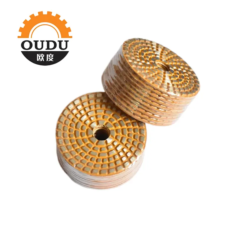 OUDO 4″ Metal Bond Polishing Pad for Marble, Granite and Quartz: Cutting-Edge in Diamond Abrasive Tools