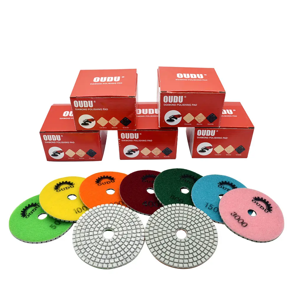 4 Inch Wet Diamond Polishing Pads For Marble Granite