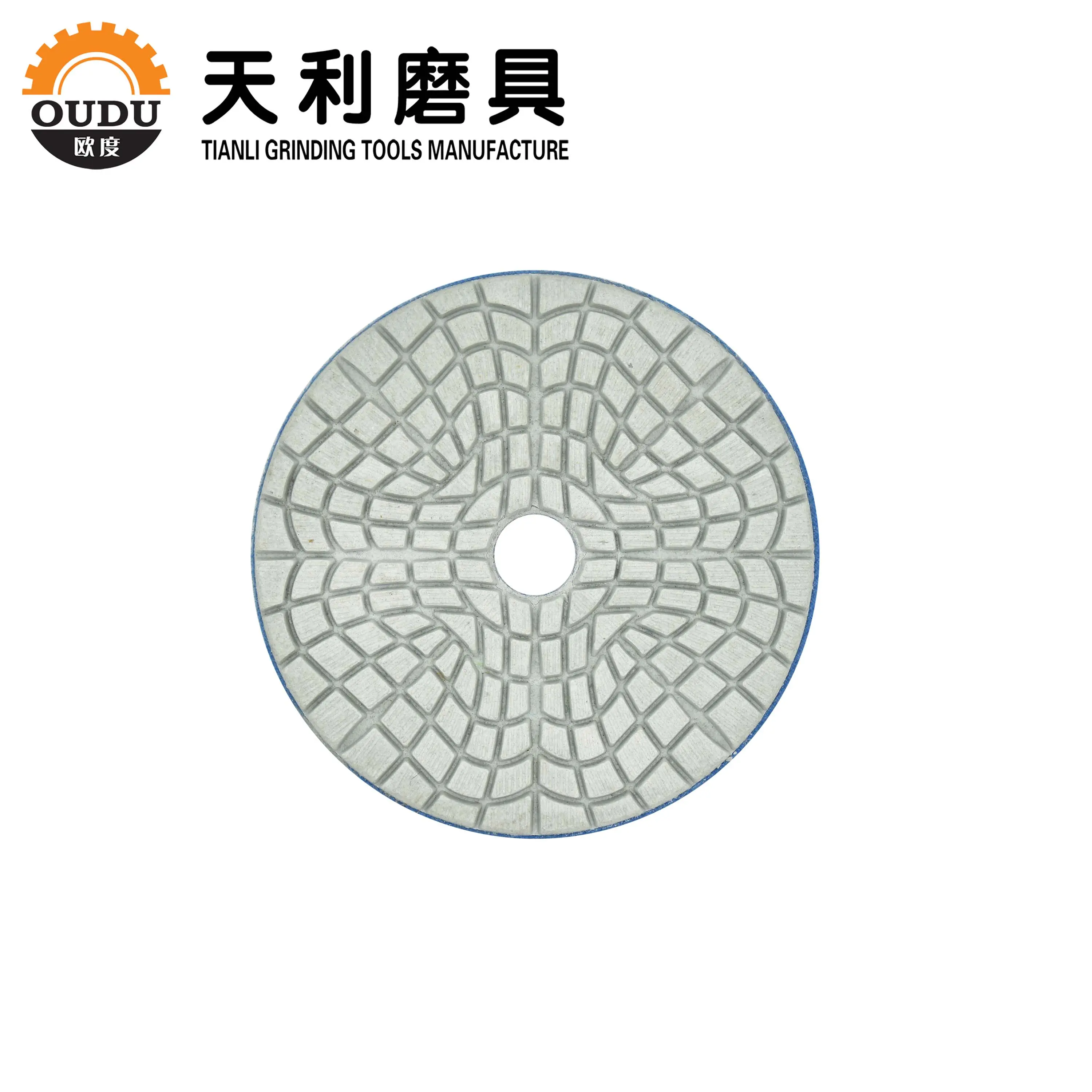 OUDO 4-inch 3-step web-shaped soft diamond polishing pad: the ultimate abrasive tool for superior finishing