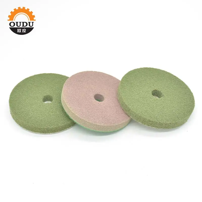 High Quality Diamond Nylon Fiber Sponge Polishing Pad For Cleaning Concrete Stone