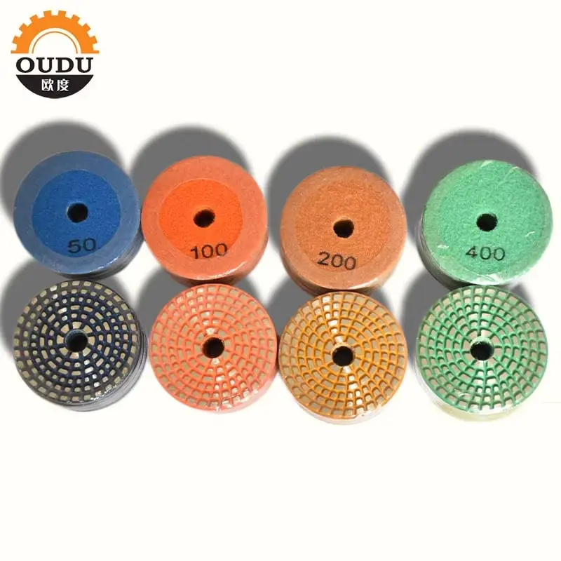 4” 100mm Metal wet sharper rough grinding polishing pad for marble granite and other stone polishing