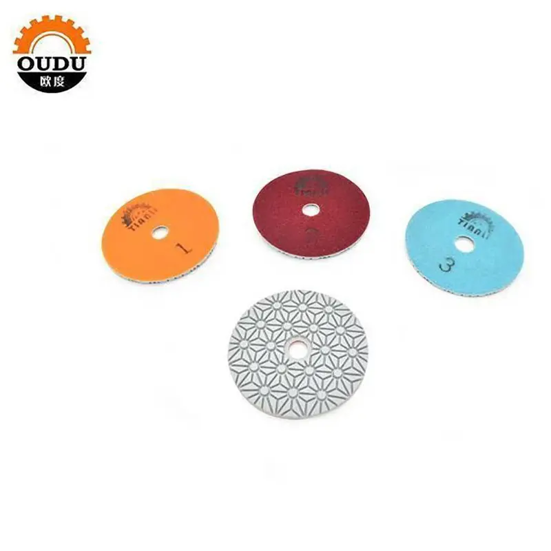 4-inch 3 step diamond polishing pads wet for granite marble stone concrete