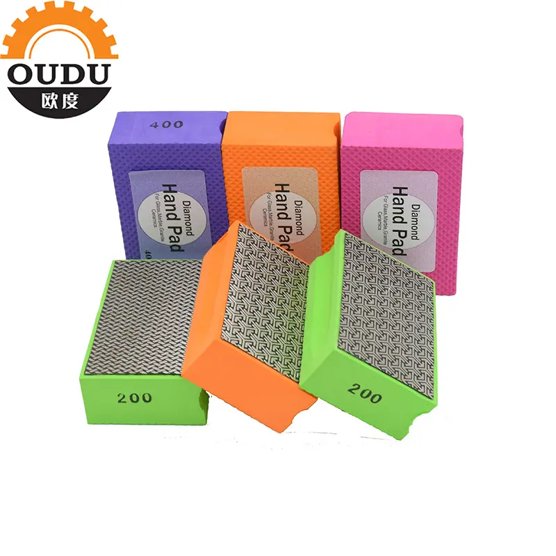 Diamond Sanding Pads Electroplated Diamond Hand Sanding Block for Glass Tiles