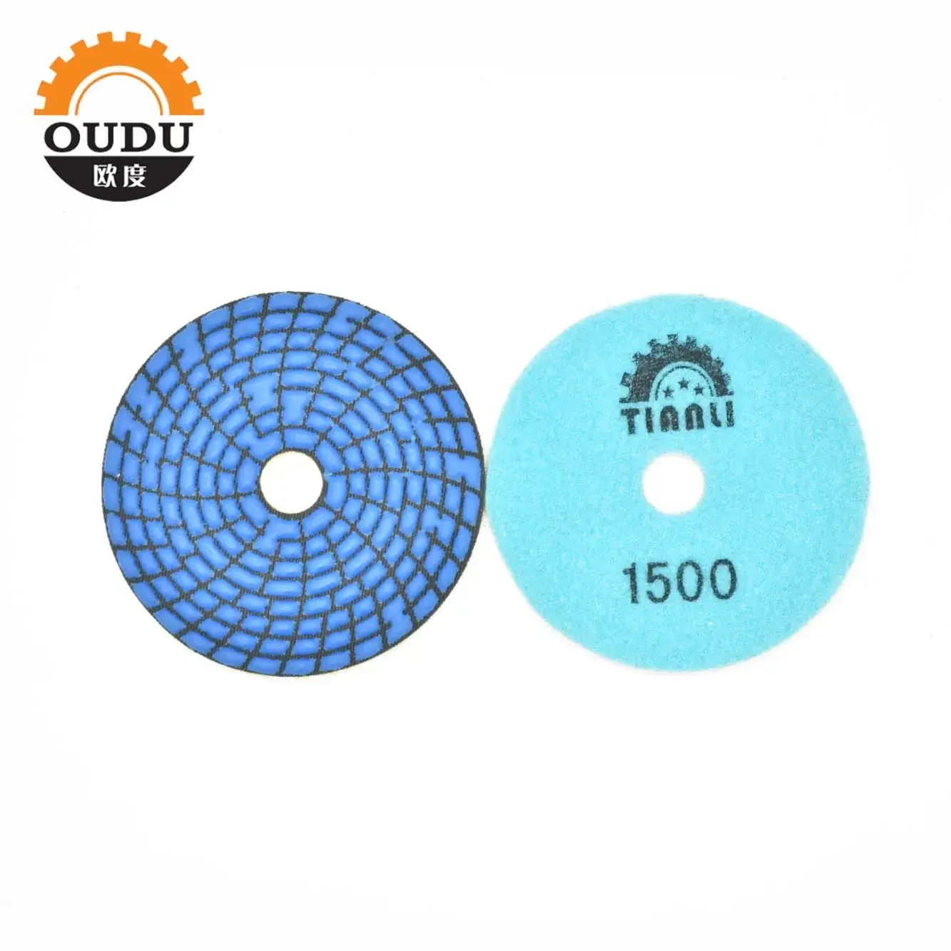 Turbine-Shaped Blue Dry Grinding Disc (Specialized for Plastics and Composites)