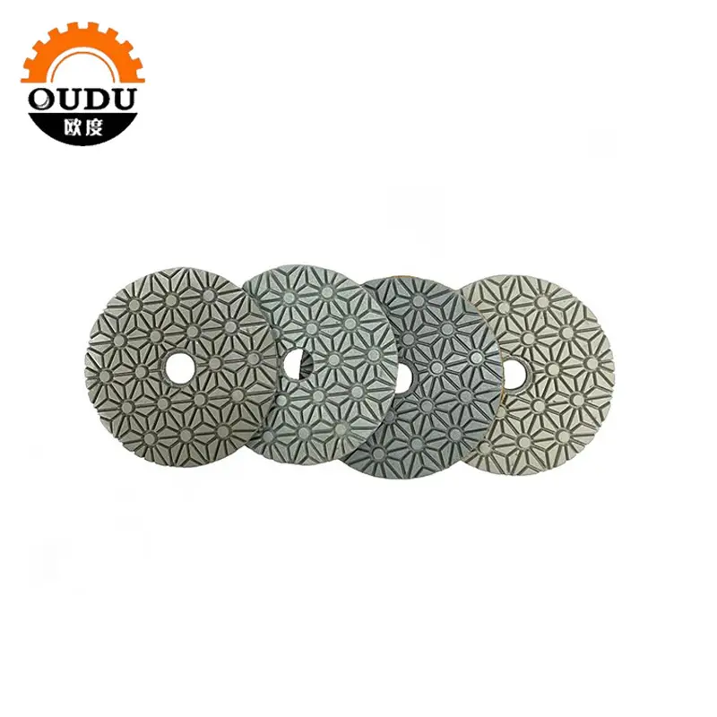 4-inch 3 step diamond polishing pads wet for granite marble stone concrete