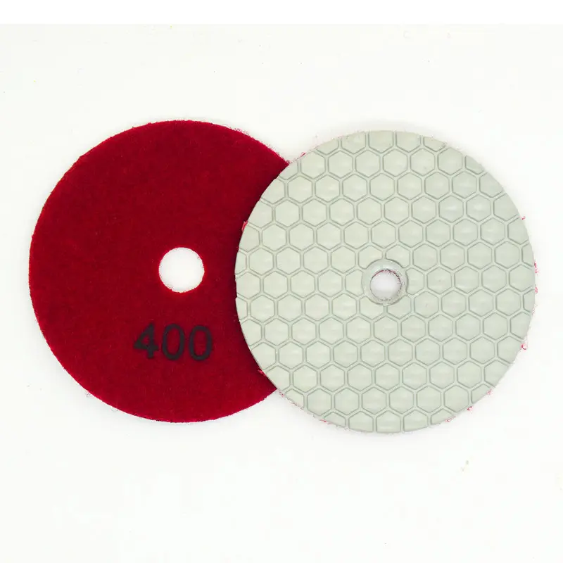 Diamond dry polishing pad for granite