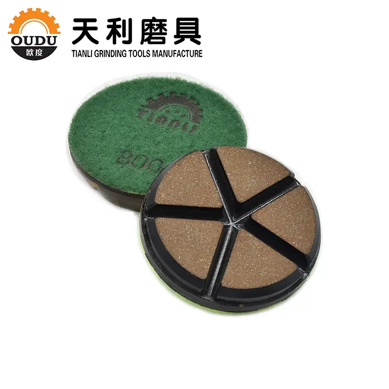4inch concrete dry diamond polishing pads for thick ceramic concrete