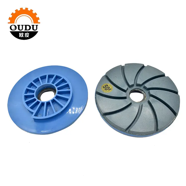 4 inch automatic machine snail lock diamond polishing pad