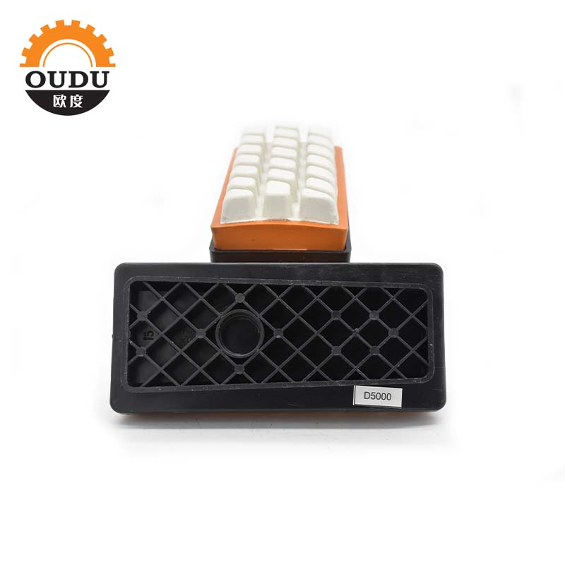 High Quality Fickert Abrasive Block Supported Resin Bond Diamond Stone Grinding Tools with Customized Support Type